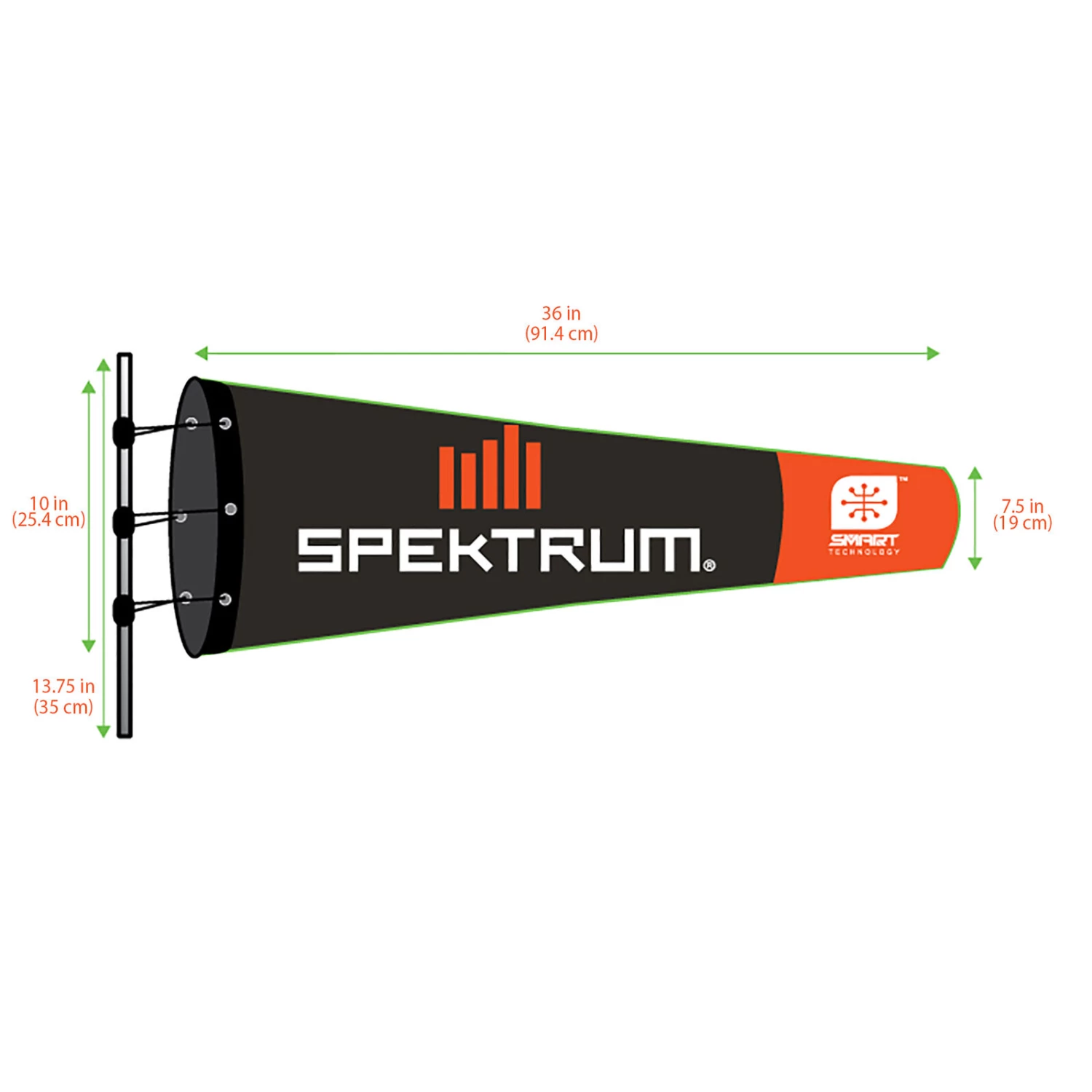 Spektrum Smart Airfield Windsock, 10in x 36in - Image 3