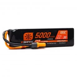Spektrum 11.1V 5000mAh 3S 100C Smart G2 LiPo Battery: IC5